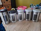 5 Brabantia blikken, Ophalen of Verzenden, Gebruikt, Overige materialen, Pot, Bus of Blik