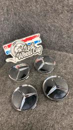 Chrome mercedes naafdoppen 74mm, Ophalen of Verzenden, Zo goed als nieuw