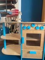 Houten keukentje met extra keukengerei, Kinderen en Baby's, Speelgoed | Houten speelgoed, Ophalen, Gebruikt, Meubelstuk of Keukentje