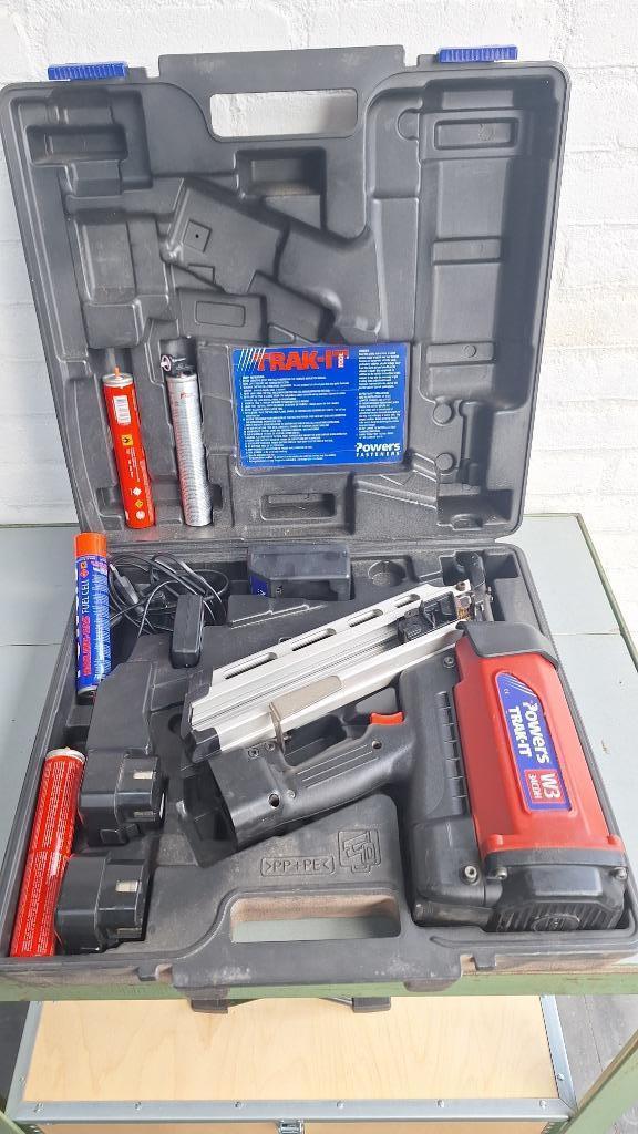 Powers Trak-it W3 34CDH gastacker spijkertacker, Doe-het-zelf en Verbouw, Gereedschap | Handgereedschap, Gebruikt, Ophalen of Verzenden