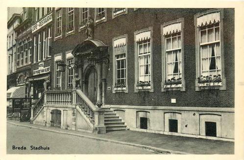 (388-443-023) Breda Stadhuis, Verzamelen, Ansichtkaarten | Nederland, Noord-Brabant, Verzenden