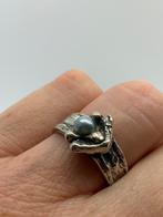 X879 Prachtige zilveren Perli ring (verstelbaar), Sieraden, Tassen en Uiterlijk, Ophalen of Verzenden, Zilver, Ring
