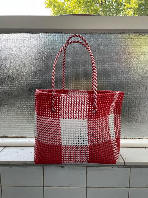 Boodschappen strand tas India handgemaakt, Sieraden, Tassen en Uiterlijk, Tassen | Damestassen, Nieuw, Shopper, Ophalen of Verzenden