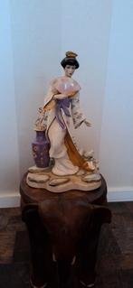 Vintage Michiko Manabu Saito Geisha Porseleinen Beeld, Ophalen of Verzenden