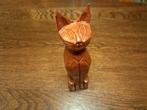 Hout beeldje kat, Ophalen of Verzenden