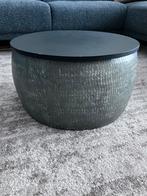 Lage metalen/hout salon tafel bijzettafel, Huis en Inrichting, Tafels | Salontafels, Verzenden, Rond