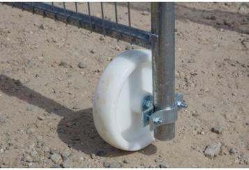 5 stuks Bouwhekwiel Nylon uitvoering incl. vaste klem in doo beschikbaar voor biedingen