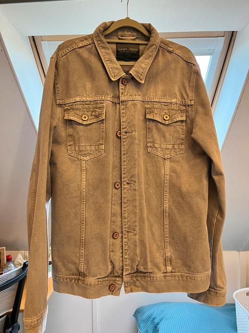 Cast Iron spijkerlook jasje, Kleding | Heren, Jassen | Zomer, Gedragen, Maat 56/58 (XL), Grijs, Ophalen of Verzenden