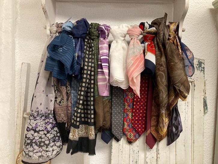 Vintage Sjaals - sjaaltjes & stropdassen, Kleding | Dames, Mutsen, Sjaals en Handschoenen, Gedragen, Sjaal, Maat 46/48 (XL) of groter