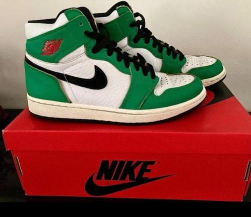 Air Jordan 1 High OG green / black / white , mt 38,5, Kleding | Heren, Schoenen, Gedragen, Sneakers of Gympen, Overige kleuren