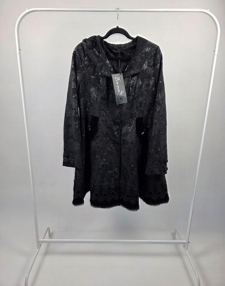 Pyon Pyon Winterjas Zwart XXL Nieuw Gothic Punk, Kleding | Dames, Jassen | Zomer, Nieuw, Maat 42/44 (L), Zwart, Verzenden