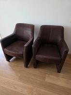 2 eethoek stoelen leer gratis,,,,,,, Huis en Inrichting, Tafels | Eettafels, Ophalen of Verzenden, Gebruikt, Rechthoekig, 50 tot 100 cm