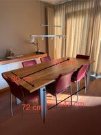 Tafel en 6 stoelen, Huis en Inrichting, Tafels | Eettafels, Ophalen, Gebruikt, 50 tot 100 cm, Vijf personen of meer