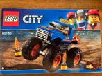 Lego City Monstertruck 60180 bijna nieuw, Kinderen en Baby's, Speelgoed | Duplo en Lego, Ophalen, Zo goed als nieuw, Complete set