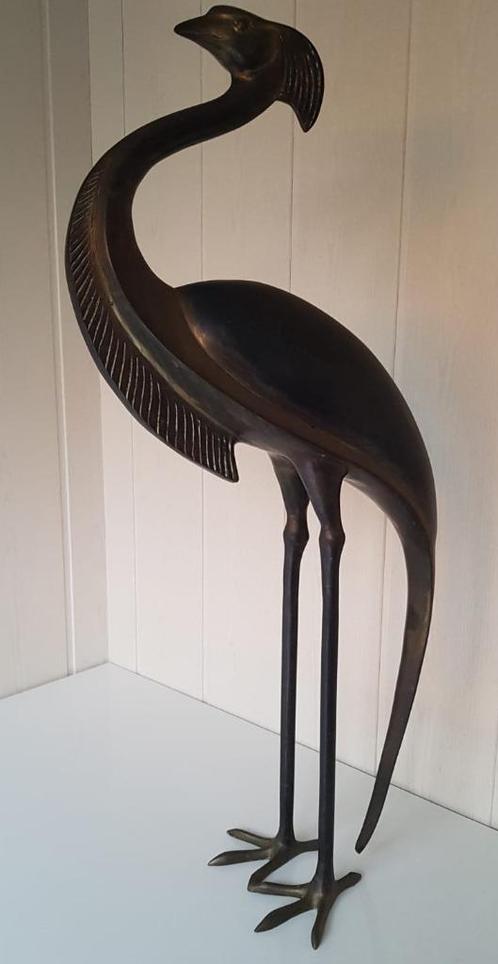 Groot mooi beeld vogel hoogte 80 cm, Verzamelen, Beelden en Beeldjes, Gebruikt, Dier, Ophalen of Verzenden