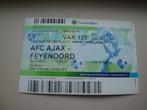 Ajax - Feyenoord voetbalkaartje seizoen 2010 nr. 3., Verzamelen, Overige typen, Gebruikt, Feyenoord, Verzenden