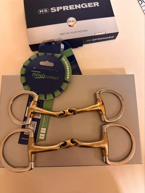 2x KK SPRENGER NovoContact BIT D-Trens Dubbelgebroken!, Dieren en Toebehoren, Paarden en Pony's | Hoofdstellen en Tuigage, Zo goed als nieuw