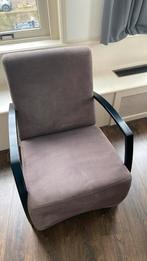 Industrieel 1 zits-fauteuil microleder Antraciet, Huis en Inrichting, Industrieel, Metaal, 75 tot 100 cm, Zo goed als nieuw