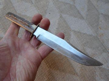 Vintage Bowie Mes dolk Solingen Hertshoorn beschikbaar voor biedingen