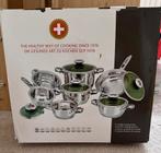Royal Swiss 12-delige pannenset NIEUW!, Ophalen, Nieuw, Rvs, Pannenset