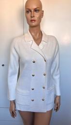 Crème vintage jas / vest in maat S/M, Ophalen of Verzenden, Gedragen, Beige