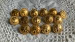 Knoopjes koperkleurig met afb. anker/set van 15 stuks, Hobby en Vrije tijd, Naaien en Fournituren, Ophalen of Verzenden, Nieuw