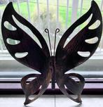 Metalen vlinder decoratie vintage, Ophalen of Verzenden, Gebruikt
