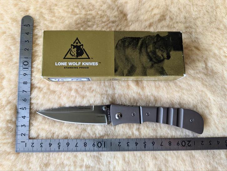 Vintage Lone Wolf Knives LC10000 Tight "PAN" tactical folder, Caravans en Kamperen, Kampeergereedschap, Zo goed als nieuw, Ophalen of Verzenden