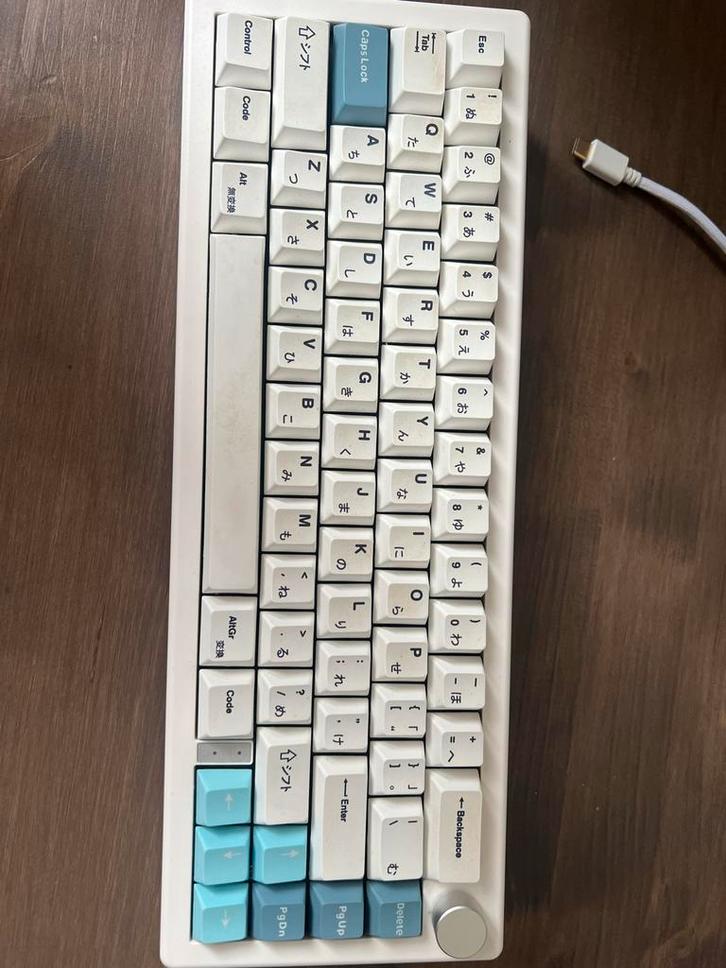 GMK67 Custom Keyboard - KTT Kang Whites & Akko V3, Computers en Software, Toetsenborden, Gebruikt, Qwerty, Draadloos, Gaming toetsenbord