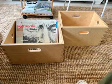 Houten kisten (tbv lp’s) beschikbaar voor biedingen