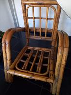 Vintage Bamboe Rotan Stoel, Ophalen, Gebruikt, Bruin, Eén