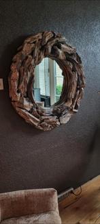 Grote zware spiegel van PTMD, Huis en Inrichting, Woonaccessoires | Spiegels, Ophalen, Rond, Zo goed als nieuw, 75 tot 100 cm