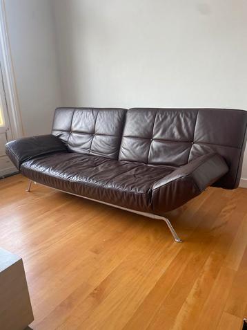 Ligne Roset Smala - Slaapbank - Bruin Leer beschikbaar voor biedingen