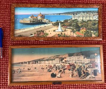 Vintage Franse Prenten - Nice & Boulogne-sur-Mer beschikbaar voor biedingen
