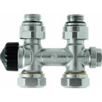 2 x Heimeier Multilux recht onderblok - 3850-02.000, nieuw!, Minder dan 30 cm, Hoog rendement (Hr), Radiator, Nieuw