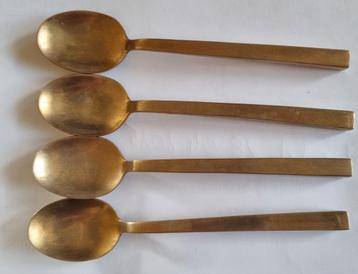 Gouden koffie thee lepeltjes merk GA of GH beschikbaar voor biedingen