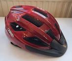 Donkerrode Abus fietshelm 52-58 cm, Fietsen en Brommers, Fietsaccessoires | Fietshelmen, M, Ophalen of Verzenden, Zo goed als nieuw