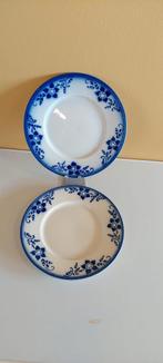 2 Vintage  dinerborden borden luneville france 27 cm, Overige materialen, Ophalen of Verzenden, Zo goed als nieuw, Bord(en)