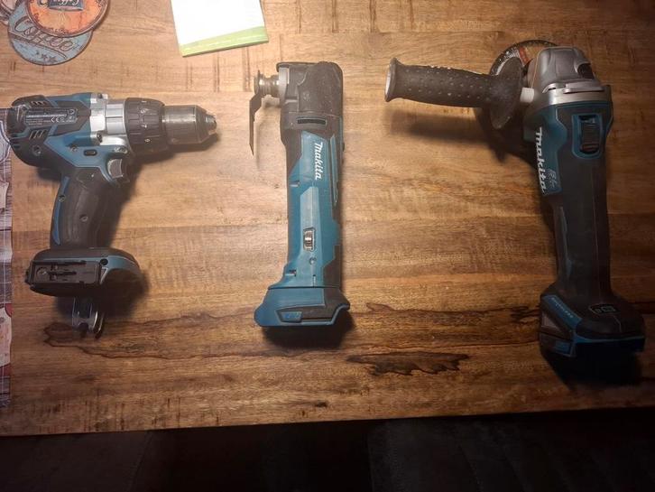 Makita flex multitool en boormachine, Doe-het-zelf en Verbouw, Gereedschap | Boormachines, Zo goed als nieuw, Boormachine, Ophalen