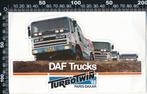 Sticker: Daf Trucks - Turbo Twin - Paris Dakar 1988, Ophalen of Verzenden, Zo goed als nieuw, Bedrijf of Vereniging