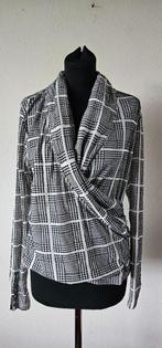grijs wit geruiten blouse van Purdey maat L (4625), Verzenden, Maat 38/40 (M), Overige kleuren, Lange mouw