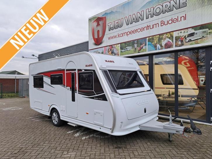 Kabe Estate 470 GLE Kabe estate 470-GLE B2, Caravans en Kamperen, Caravans, Bedrijf, 1250 - 1500 kg, Rondzit, Kabe, 2 aparte bedden