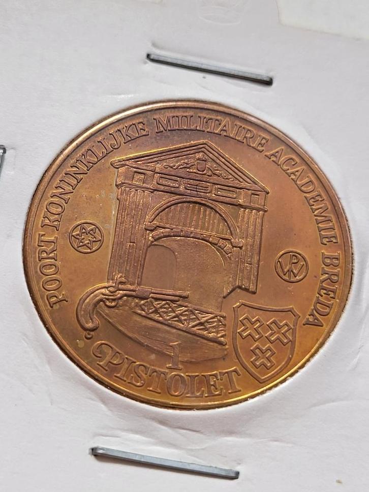 150 jaar Koninklijke Militaire Academie Breda 1828-1978, Postzegels en Munten, Penningen en Medailles, Brons, Nederland, Ophalen of Verzenden