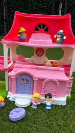 Zgan little people huis met extra poppetjes, Kinderen en Baby's, Speelgoed | Poppenhuizen, Ophalen of Verzenden, Zo goed als nieuw