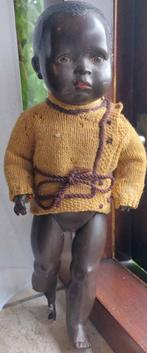 Celluloid zwarte pop, 40 cm, beschadigd, Antiek en Kunst, Antiek | Speelgoed, Ophalen of Verzenden