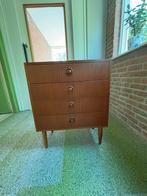 Heel mooi antiek houten ladekastje, Ophalen, Gebruikt, 50 tot 100 cm, 3 of 4 laden