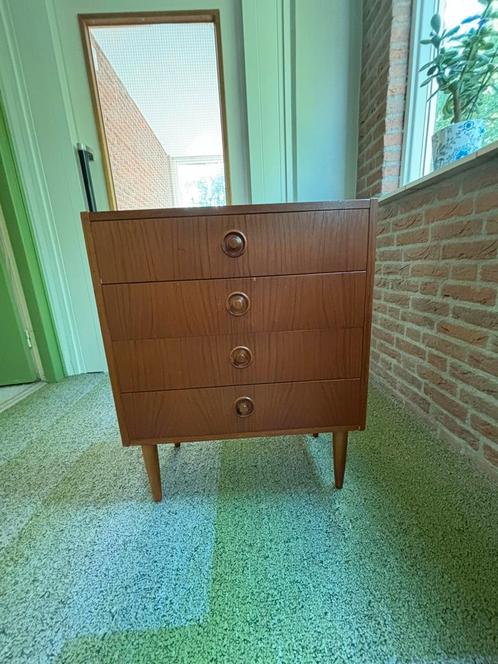 Heel mooi antiek houten ladekastje, Huis en Inrichting, Kasten | Ladekasten, Gebruikt, Minder dan 100 cm, 50 tot 100 cm, 25 tot 50 cm
