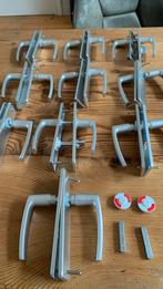 10 stuks deurkrukken, compleet met sluitplaat en schroeven, Ophalen of Verzenden, Gebruikt, Overige materialen, Klink of Kruk