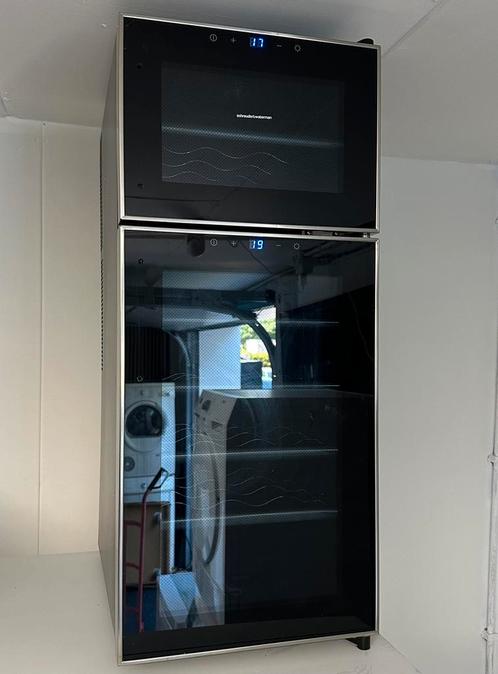 SCHREUDER & WATERMAN Wijnkoelkast TROUSSAY DUO, Witgoed en Apparatuur, Koelkasten en IJskasten, Refurbished, Zonder vriesvak, Minder dan 75 liter