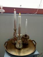 Kaarshouders met droogbloemen, Overige materialen, Ophalen of Verzenden, Zo goed als nieuw, Kandelaar